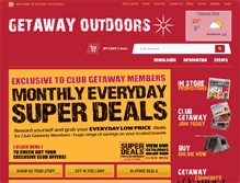 Tablet Screenshot of getawayoutdoors.com.au